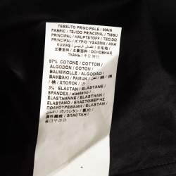 Love Moschino Black Logo Embellished Cotton Long Sleeve Shirt M