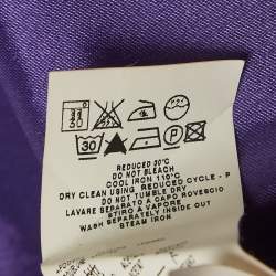 Pre Owned Love Moschino Purple Poplin Braided Detail Shift Dress M