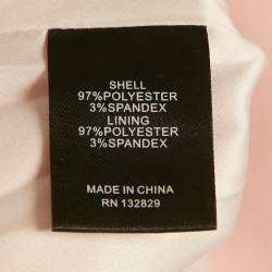 مملوكة مسبقًا فستان لافرز آند فريندز وردي كريب بفولان قصير مقاس صغير (سمول)