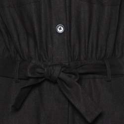 LPA Black Ramie Belted Weronika Jumpsuit M