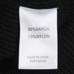LPA Black Rib Knit Cap Sleeve Short Dress M