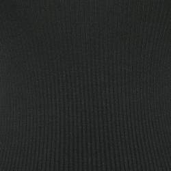 LPA Black Rib Knit Cap Sleeve Short Dress M