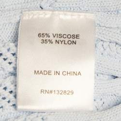 Pre Owned LPA Blue Knit Francesca Mini Dress M