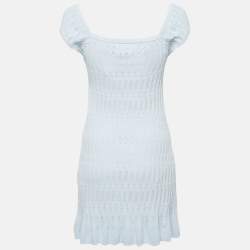 Pre Owned LPA Blue Knit Francesca Mini Dress M