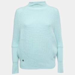 Lucy Nagle Light Blue Cashmere Turtle Neck Sweater S