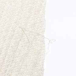 Pre Owned Luisa Beccaria Off White Chiffon Scarf Neck Button Front Blouse S