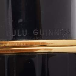 Lulu Guiness Black/Red Perspex Lipstick Clutch