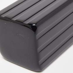 Lulu Guiness Black/Red Perspex Lipstick Clutch