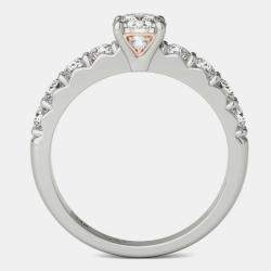 14K White Gold Solitaire Natural Diamond Engagement Ring (1.00 Ctw) US 7