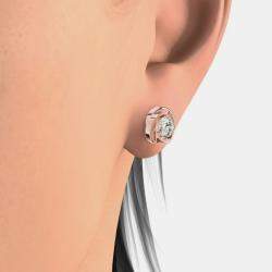 14K Rose Gold Solitaire Natural Diamond Stud Earrings (1/2 Ctw)