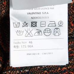 مملوكة مسبقًا M Missoni Denim Patterned Knit Full Sleeve Midi Dress L