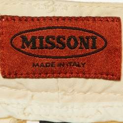 M Missoni Denim Light Beige Cotton Straight Fit Trousers L/Waist 35"