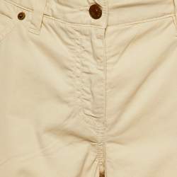 M Missoni Denim Light Beige Cotton Straight Fit Trousers L/Waist 35"