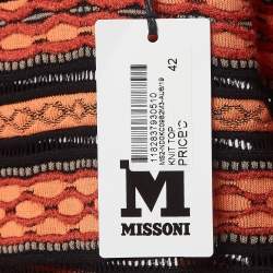 M Missoni Multicolor Patterned Knit Top M