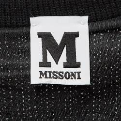 Pre Owned M Missoni Multicolor Patterned Lurex Knit Midi Dress L