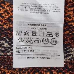 Pre Owned M Missoni Multicolor Patterned Lurex Knit Midi Dress L