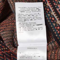 Pre Owned M Missoni Multicolor Patterned Knit Top M