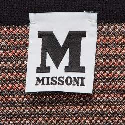 Pre Owned M Missoni Multicolor Patterned Knit Top M