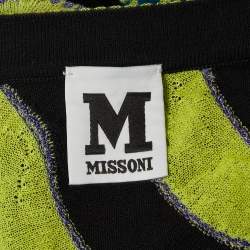 Pre Owned M Missoni Multicolor Patterned Lurex Knit Jumpsuit S