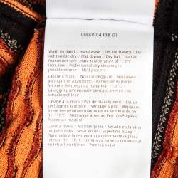 Pre Owned M Missoni Brown Patterned Knit Top M