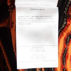 Pre Owned M Missoni Brown Patterned Knit Top M