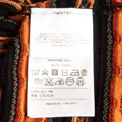 Pre Owned M Missoni Brown Patterned Knit Top M
