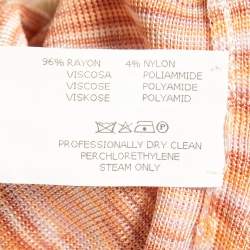 Pre Owned M Missoni Pink/Multicolor Jersey Tank Top M