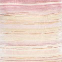Pre Owned M Missoni Pink/Multicolor Jersey Tank Top M