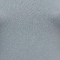 Pre Owned M Missoni Grey Stretch Knit Long Sleeve Sweatshirt L