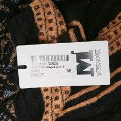 M Missoni Multicolor Patterned Knit Maxi Skirt S