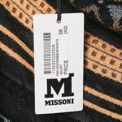 M Missoni Multicolor Patterned Knit Maxi Skirt S