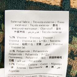 Pre Owned M Missoni Green Patterned Knit Top M