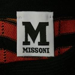 Pre Owned M Missoni Multicolor Patterned Knit Ruffled Midi Dress S