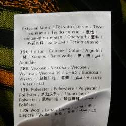 Pre Owned M Missoni Multicolor Patterned Knit Ruffled Midi Dress S