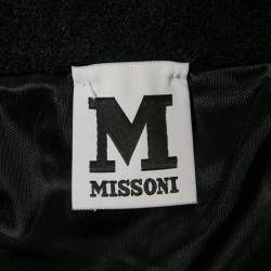 Pre Owned M Missoni Multicolor Patterned Knit Maxi Skirt L