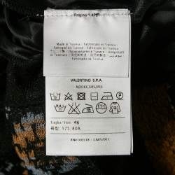 Pre Owned M Missoni Multicolor Patterned Knit Maxi Skirt L