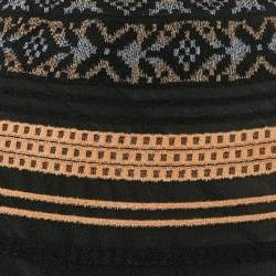 Pre Owned M Missoni Multicolor Patterned Knit Maxi Skirt L