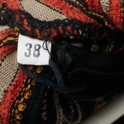 Pre Owned M Missoni Multicolor Patterned Knit Midi Dress S