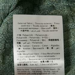 Pre Owned M Missoni Green Textured Lurex Knit Top L