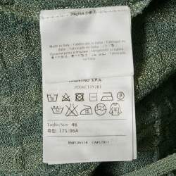 Pre Owned M Missoni Green Textured Lurex Knit Top L