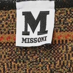 Pre Owned M Missoni Multicolor Pointelle Knit Top S