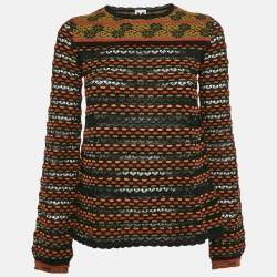 M Missoni Multicolor Pointelle Knit Top S
