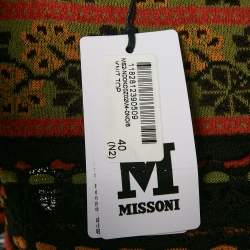 M Missoni Multicolor Pointelle Knit Top S