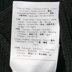 Pre Owned M Missoni Black Patterned Knit Full Sleeve Mini Dress L