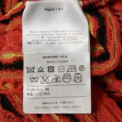 Pre Owned M Missoni Multicolor Patterned Knit Long Sleeve Top L