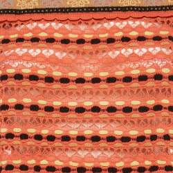Pre Owned M Missoni Multicolor Patterned Knit Long Sleeve Top L