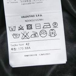 مملوكة مسبقًا M Missoni Multicolor Pinhole Patterned Lurex Knit Tie-Up Neck Maxi Dress M