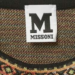 M Missoni Multicolor Patterned Knit Wool Blend Top L