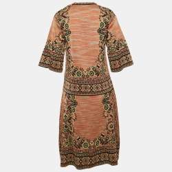 M Missoni Multicolor Wool Blend Patterned Knit Top and Midi Skirt Set M/S