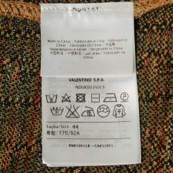 Pre Owned M Missoni Multicolor Patterned Knit Long Sleeve Midi Dress S